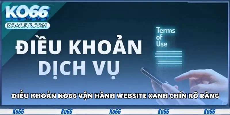 Điều khoản Ko66 vận hành website xanh chín rõ ràng