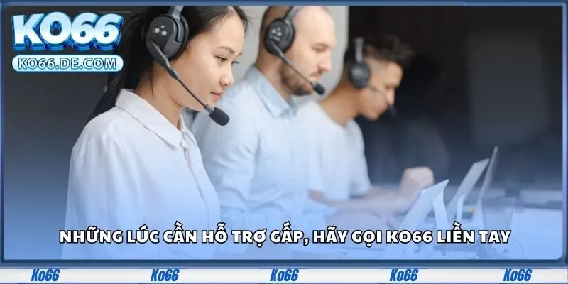Những lúc cần hỗ trợ gấp, hãy gọi KO66 liền tay